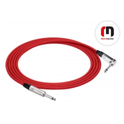 Reds Music  GCN1210-RED Kabel Instrumentalny - STANDARD Neutrik - Jack mono / Jack mono kątowy długość 1.0 m